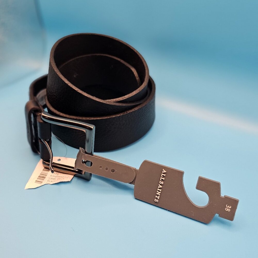 AllSaints Leather Belt – Size 38 – NWT - Picture 2 of 4